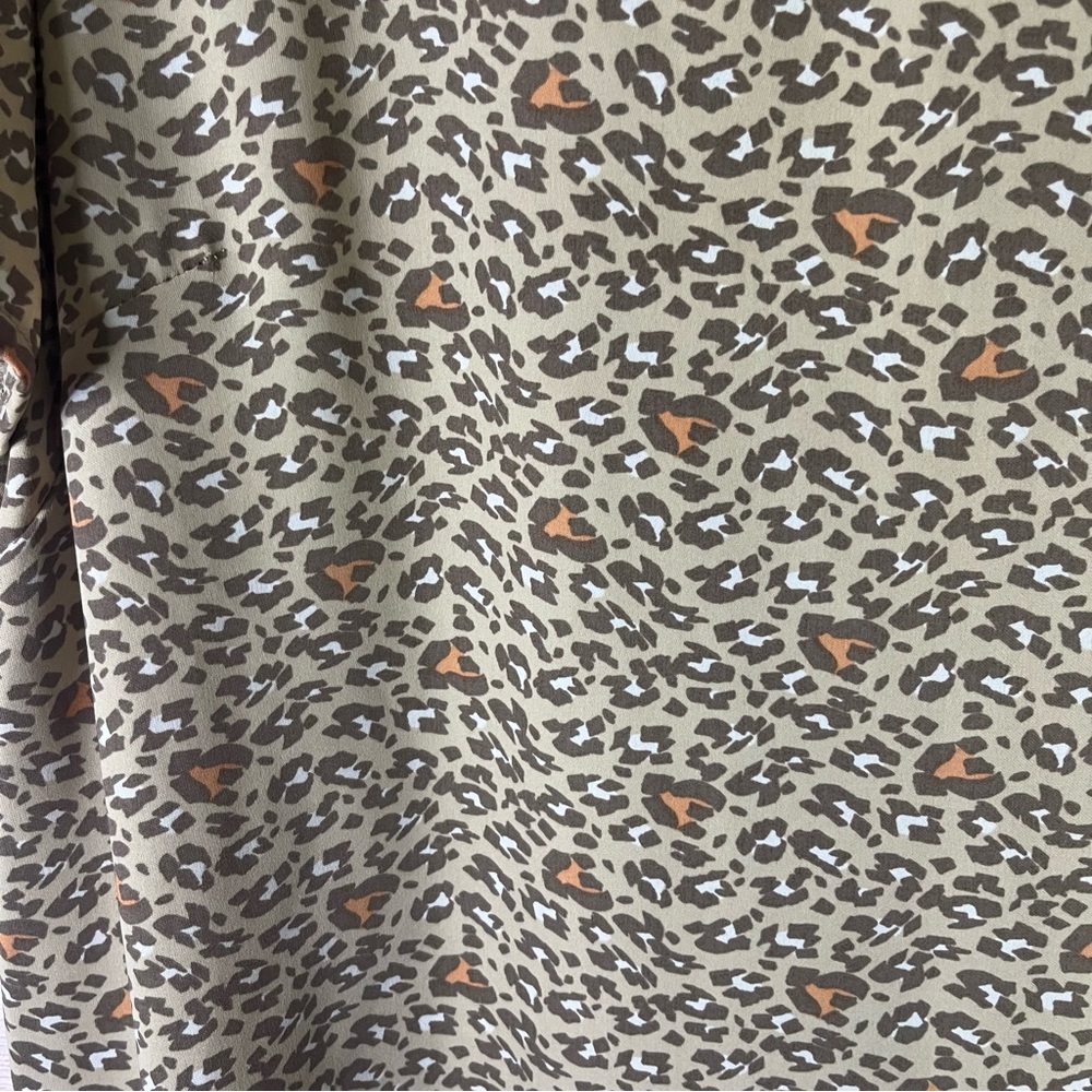 Nanette Lepore Tan Animal Print Dress Size 12 - Picture 4 of 7